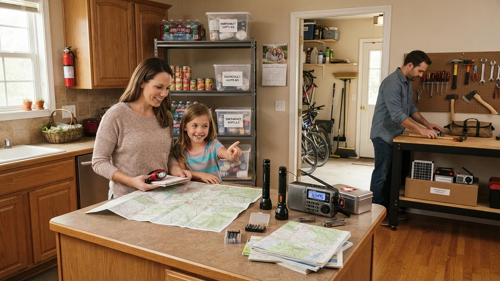 Balanced home preparedness with low-tech backups and a few protected electronics