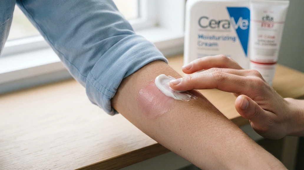 Caring for new skin after a wound has closed