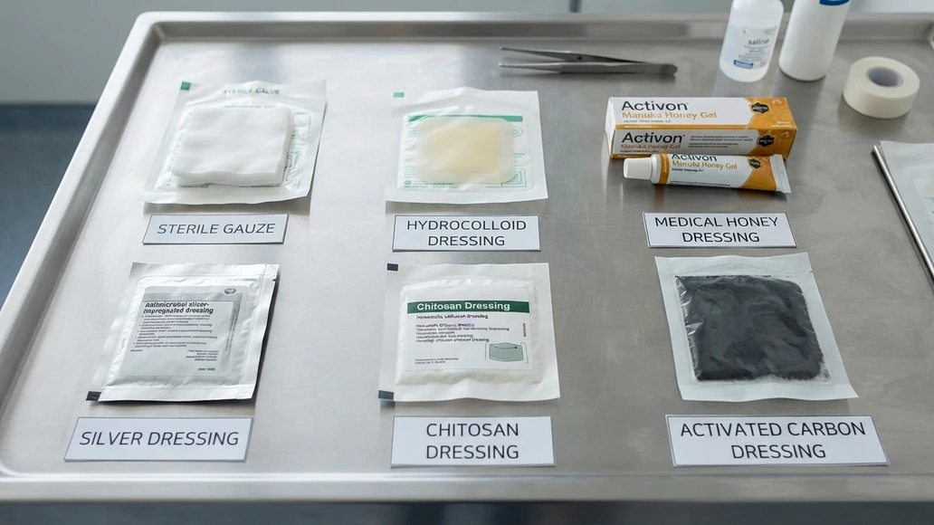 Comparison of wound dressing options for an emergency kit