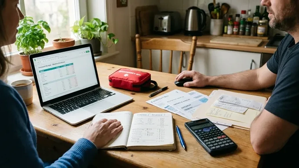 Household budget planning for emergency readiness