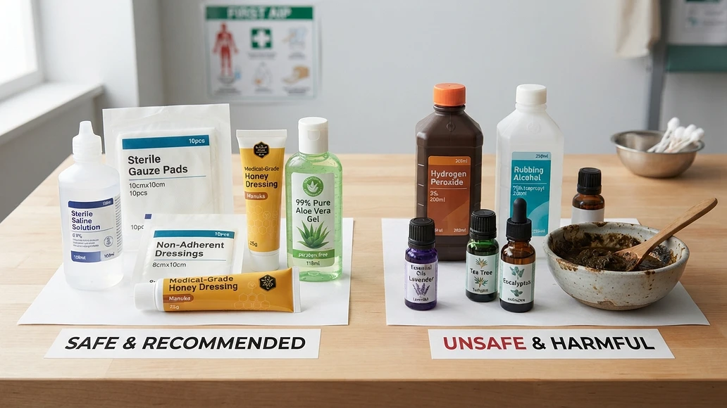 Comparison of safer wound care supplies and products to avoid on minor wounds